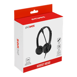 Headset PCYES Office HB300 Driver 30mm P2 P3 3,5mm com Microfone Omnidirecional PHB300 6