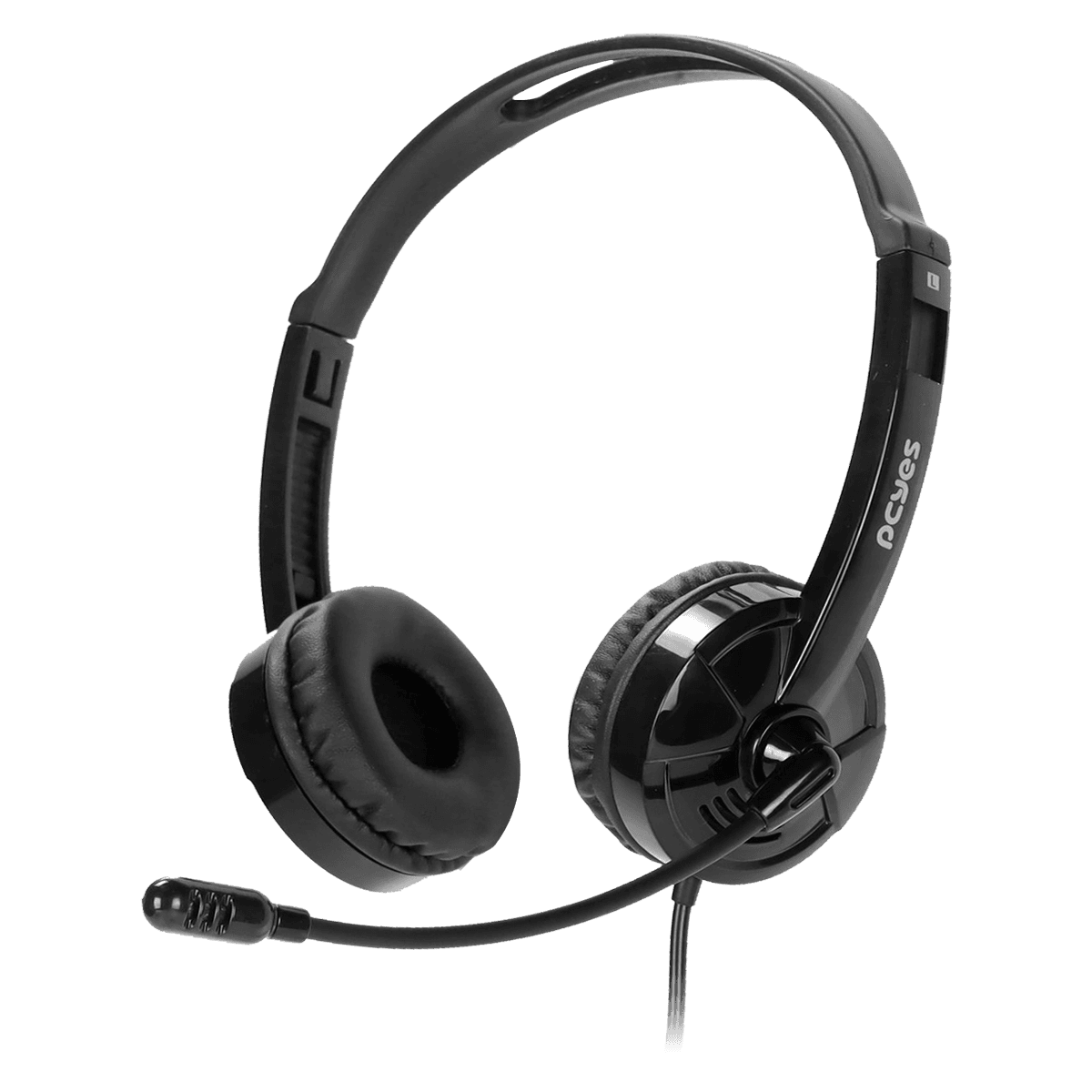 Headset PCYES Office HB500 Driver 30mm USB com Microfone Omnidirecional PHB500 em destaque
