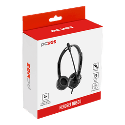 Headset PCYES Office HB500 Driver 30mm USB com Microfone Omnidirecional PHB500 6