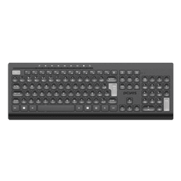 Teclado Sem PCYES Fio Soft ABNT2 2.4GHz 9 Teclas Multimídia PTOSFWAB 1