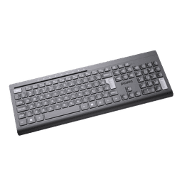 Teclado Sem PCYES Fio Soft ABNT2 2.4GHz 9 Teclas Multimídia PTOSFWAB 2