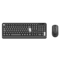 Kit com Teclado e Mouse Sem Fio Comfort PCYES ABNT2 2.4GHz 1200DPI Ergonômico PCOCWAB 1