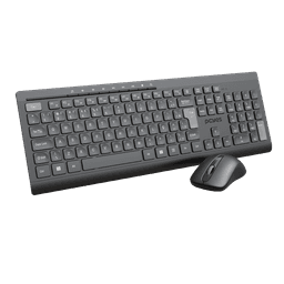 Kit com Teclado e Mouse Sem Fio Soft PCYES ABNT2 2.4GHz 1200DPI Multimídia PCOSFWAB 4