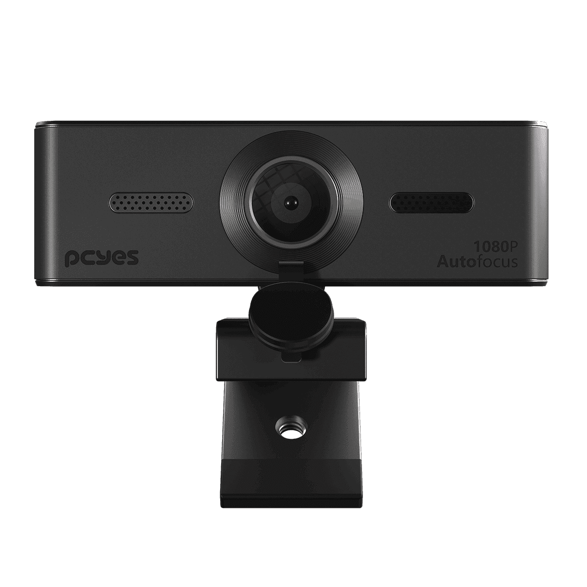 Webcam PCYES Full HD 1080P USB com Foco Automático, Microfone Duplo e 75° FOV