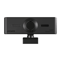 Webcam PCYES Full HD 1080P USB com Foco Automático, Microfone Duplo e 75° FOV 2