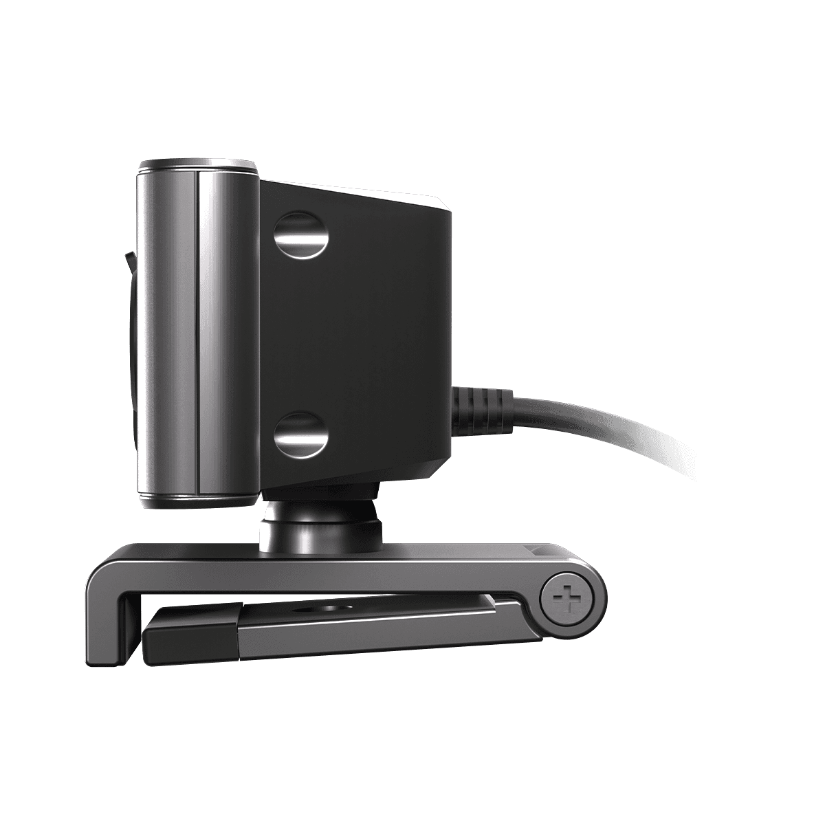 Webcam PCYES Full HD 1080P USB com Foco Automático, Microfone Duplo e 75° FOV detalhe