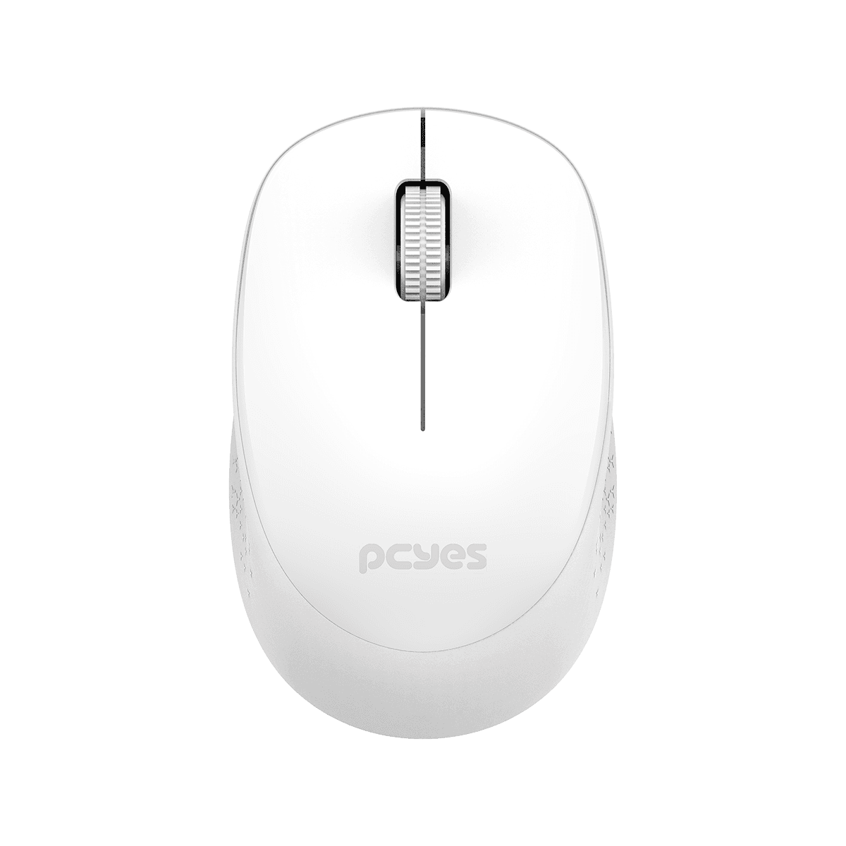 Mouse PCYES Sem Fio Mover White 1600DPI Silent Click PMMWSCW