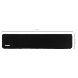 Apoio de Pulso PCYES Ergonômico para Teclado 450x93mm Silicone Base Antiderrapante PAS01 5