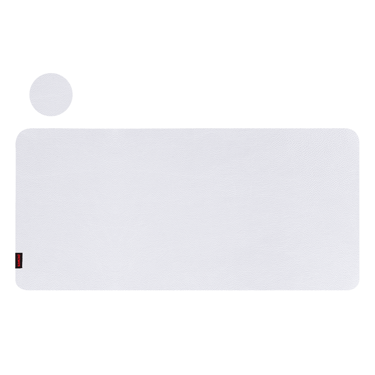 Mouse Pad Desk Mat Exclusive PCYES Branco 800x400mm PMPEXW