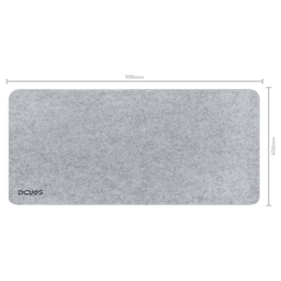 Mouse Pad Desk PCYES Mat Exclusive Pro Gray 900x420mm PMPEXPPG 5