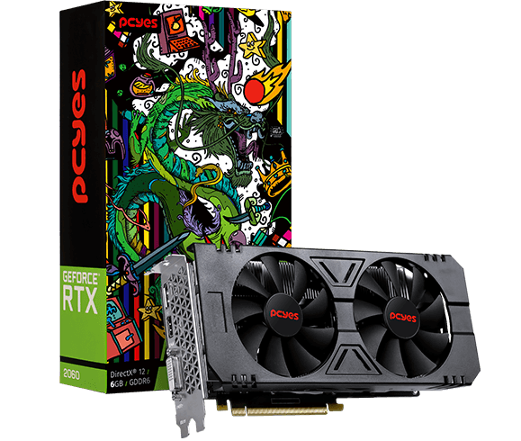 Placa de Vídeo NVIDIA GeForce RTX 2060 6GB GDDR6 Dual Fan