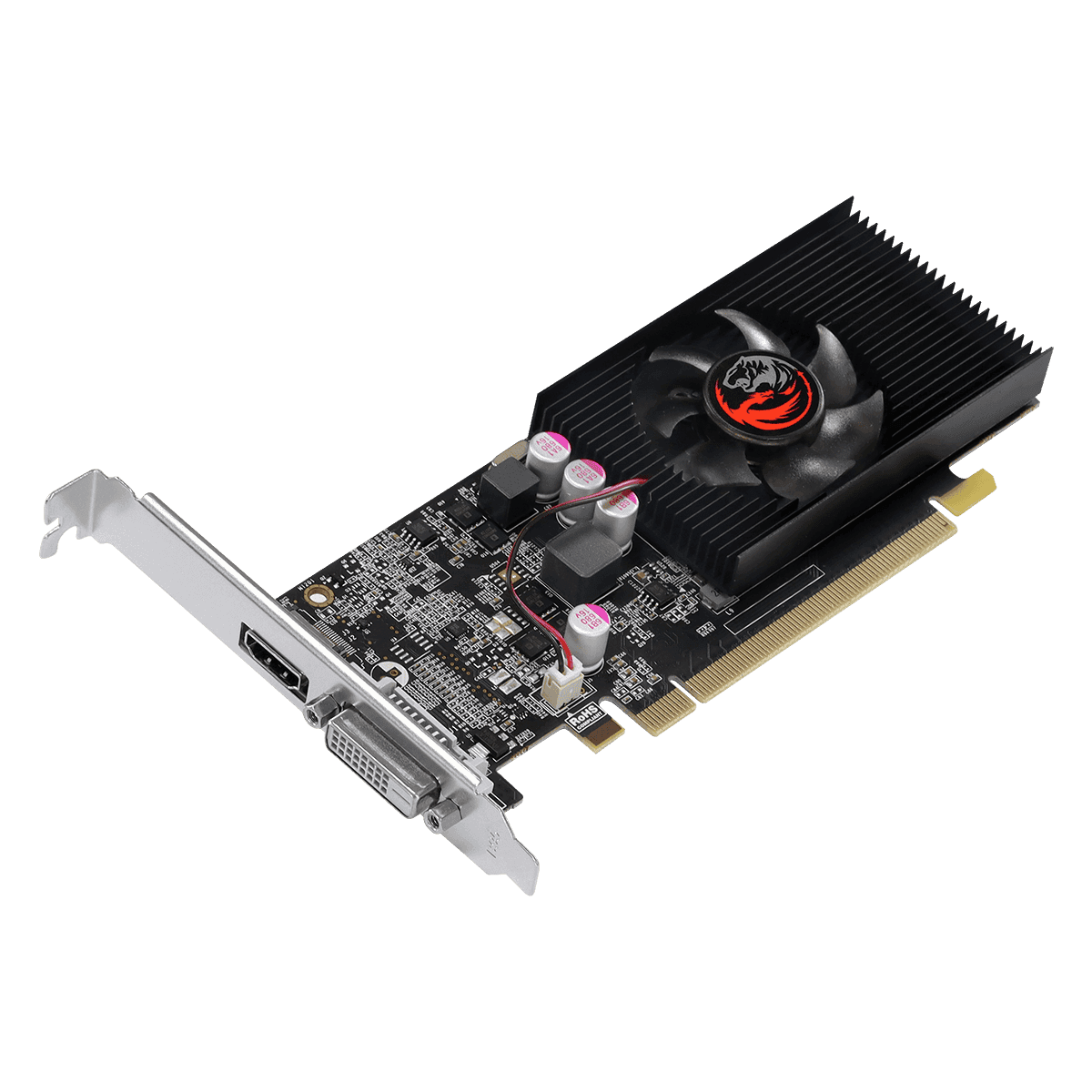 Placa de Vídeo PCYES GPU NVIDIA GeForce GT 1030 2GB GDDR5 64-bit Low Profile PA1030GTG5LP detalhe