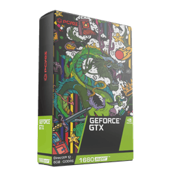 Placa de Vídeo PCYES GPU NVIDIA GeForce GTX 1660 SUPER 6GB GDDR6 192-bit Dual Fan PA1660S6GR6DF 6