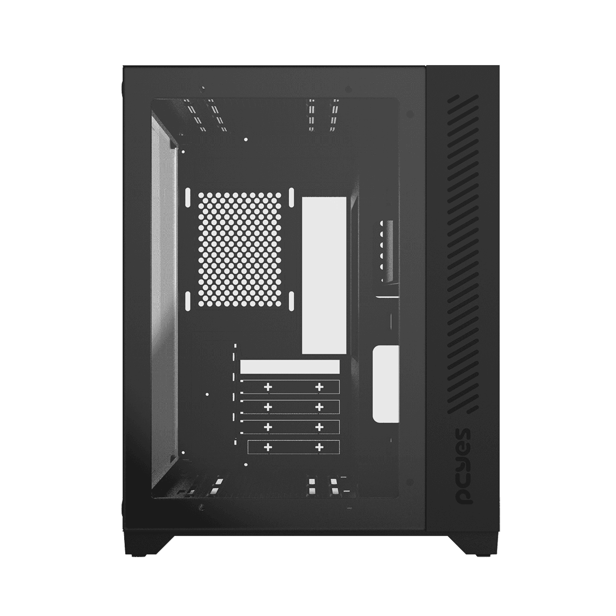 Gabinete Gamer PCYES Forcefield Black Vulcan Vidro Temperado  em destaque
