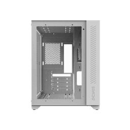 Gabinete Gamer PCYES Forcefield White Ghost Vidro Temperado 2