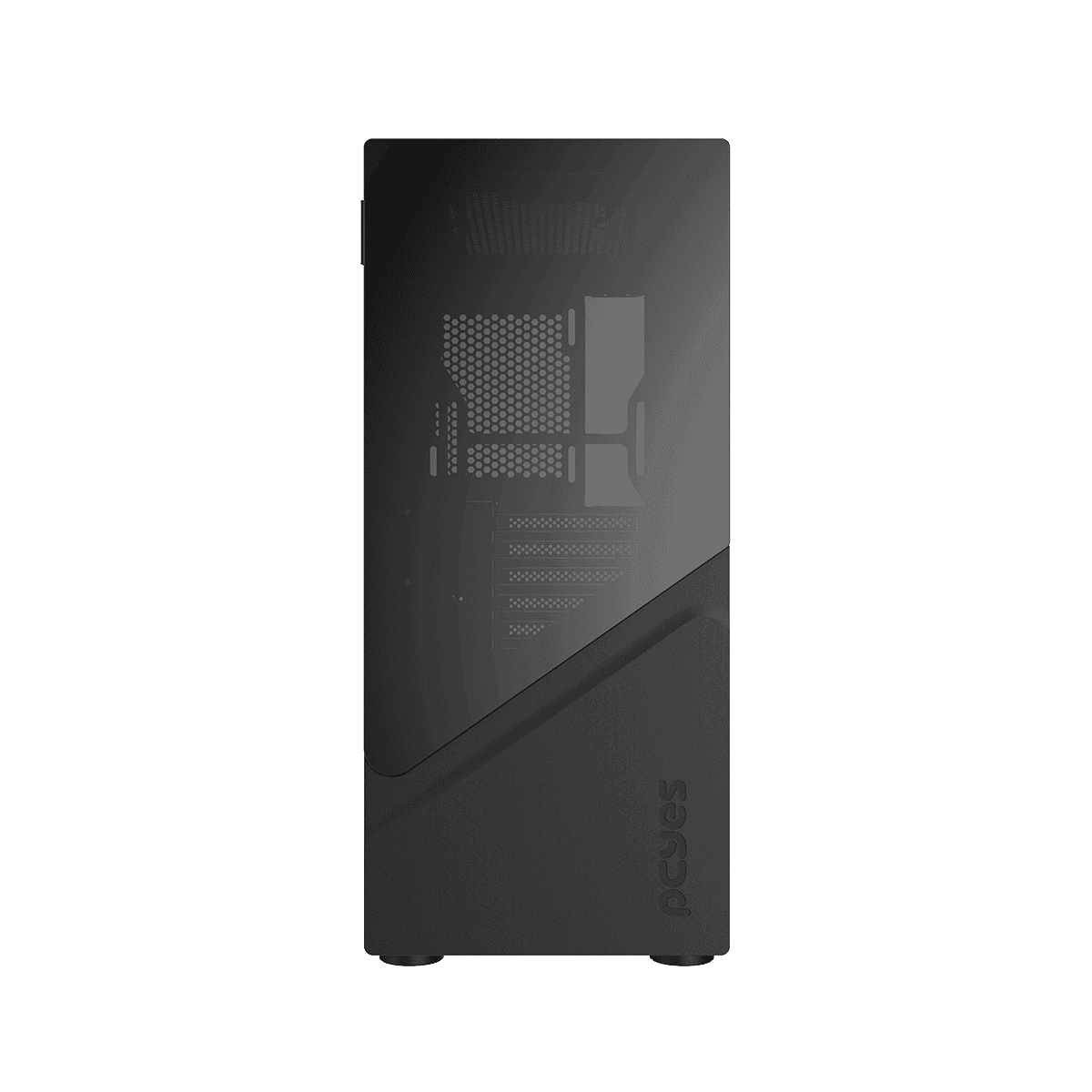 Gabinete Gamer Set Black Vulcan com Vidro Temperado Mid Tower PCYes em destaque