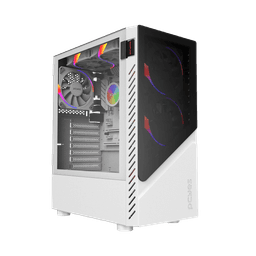 Gabinete Gamer PCYES Set White Ghost Vidro Lateral GSWGPBR 1