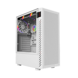 Gabinete Gamer PCYES Bolter White Ghost Vidro Lateral 1