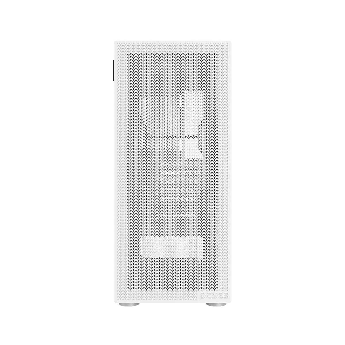 Gabinete Gamer PCYES Bolter White Ghost Vidro Lateral em destaque