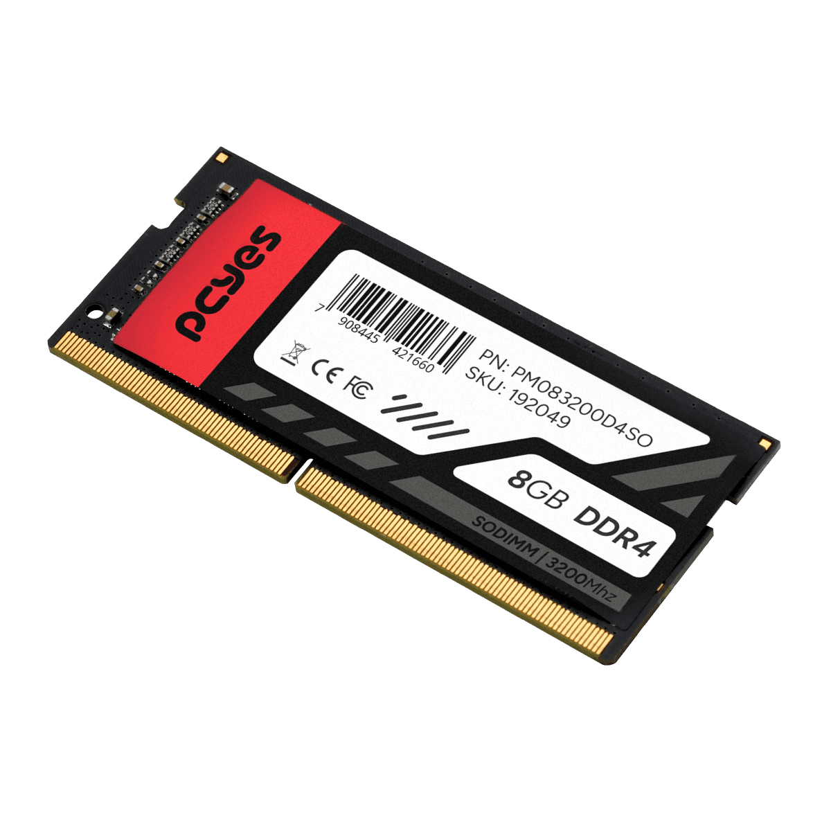 Memória PCYES 8GB DDR4 3200MHz SO-DIMM Notebook PM083200D4SO