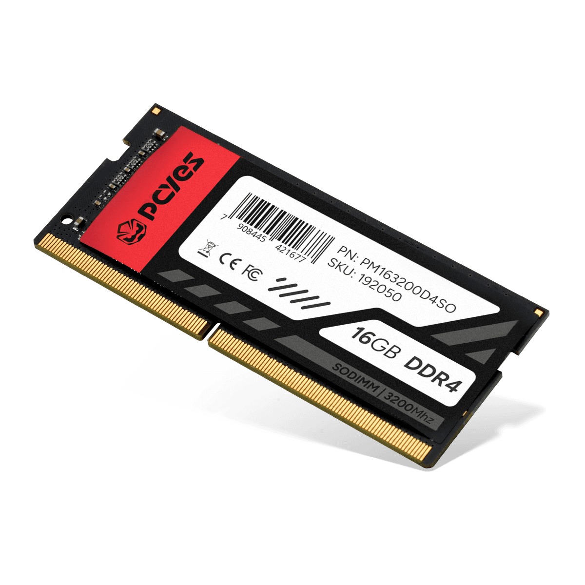 Memória PCYES SODIMM 16GB DDR4 3200MHz Notebook CL19 1.2V PM163200D4SO