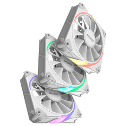 Kit Cooler Fan PCYES Sangue Frio 3 ARGB White Ghost 120mm K3ARGBSF3WGBR 3