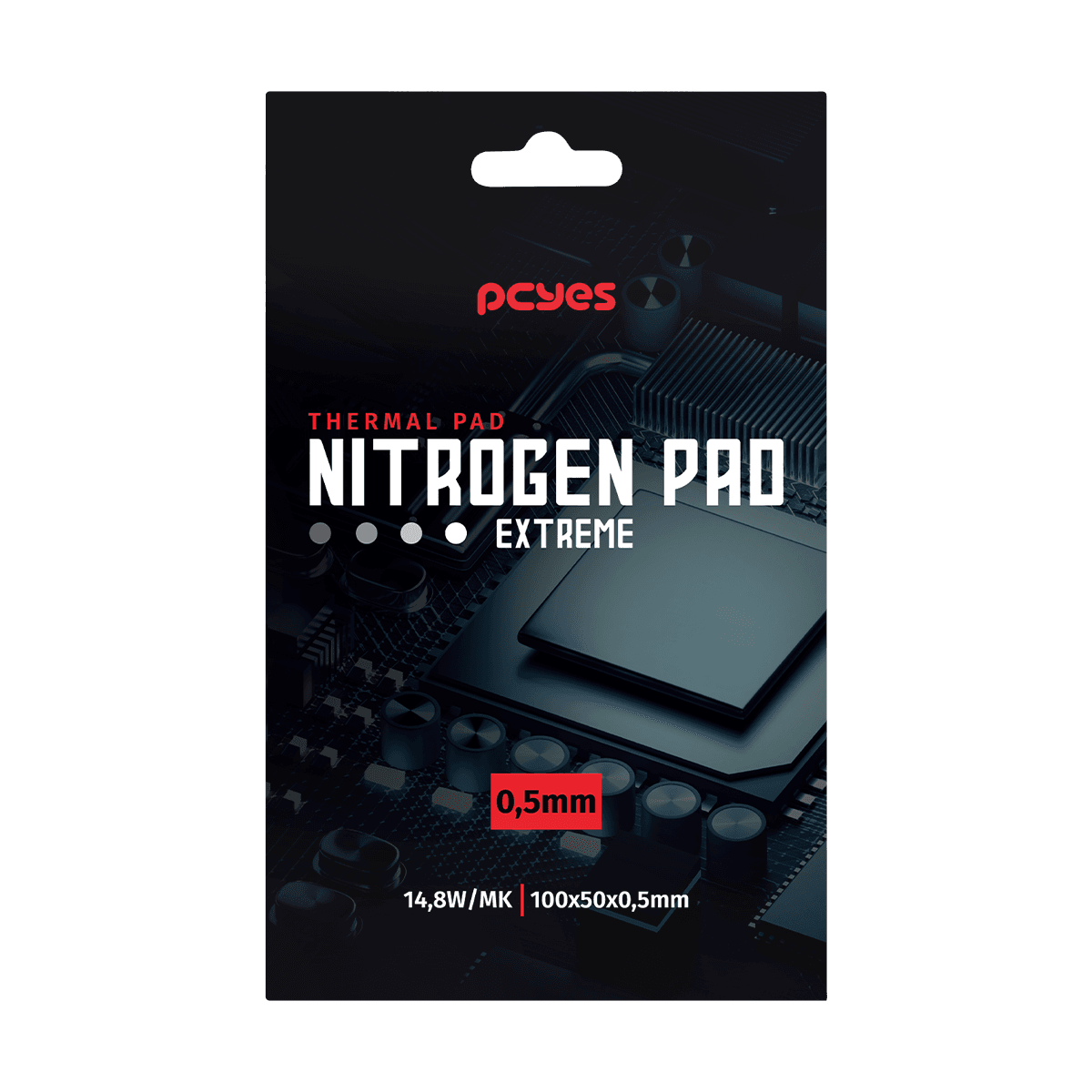Thermal Pad PCYES Nitrogen Extreme 100x50x0,5mm 14,8W/mK Alta Performance PCYNPE05148