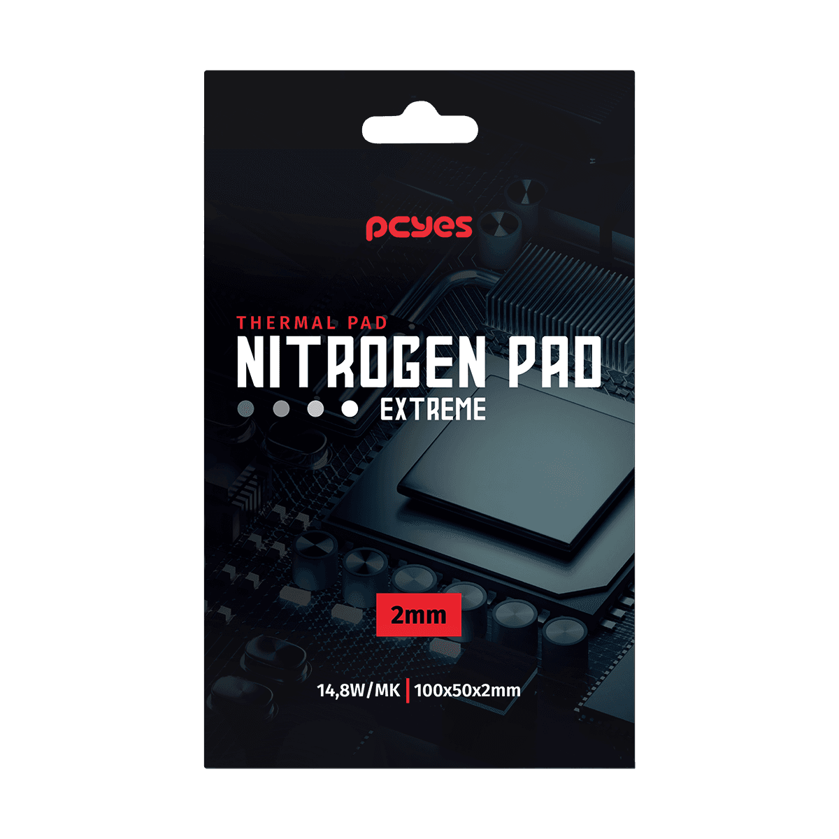 Thermal Pad PCYES Nitrogen Extreme 100x50x2mm 14,8W/mK Alta Performance PCYNPE20148