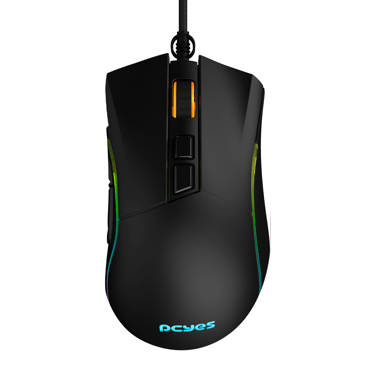 Mouse PCYES Gamer Valus RGB 12400DPI 8 Botões PMGVLBV