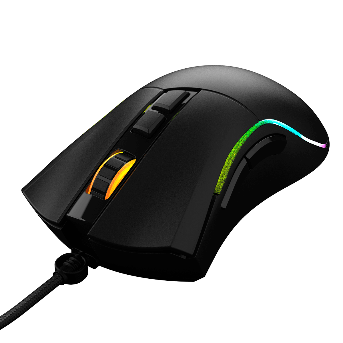 Mouse PCYES Gamer Valus RGB 12400DPI 8 Botões PMGVLBV em destaque