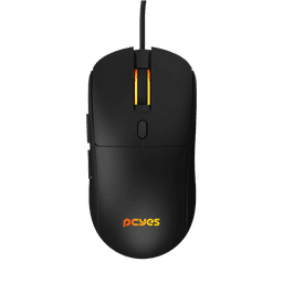 Mouse PCYES Gamer Basaran Black Vulcan RGB 12400DPI Silent Click PMGBRBV 1