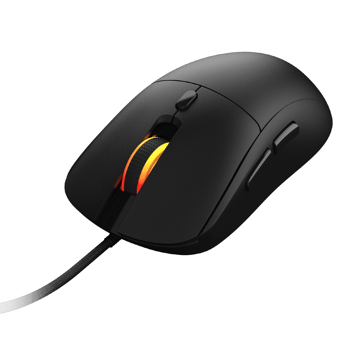 Mouse PCYES Gamer Basaran Black Vulcan RGB 12400DPI Silent Click PMGBRBV em destaque