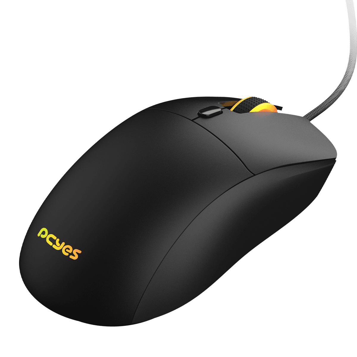 Mouse PCYES Gamer Basaran Black Vulcan RGB 12400DPI Silent Click PMGBRBV detalhe