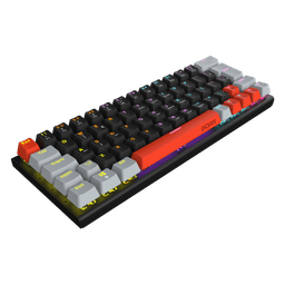 Teclado Mecânico PCYES Kuromori Black Vulcan Blue Switch LED Rainbow PTKM60BL 2