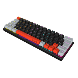Teclado Mecânico PCYES Kuromori Black Vulcan Blue Switch LED Rainbow PTKM60BL 3