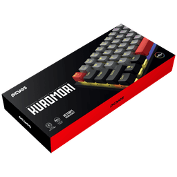 Teclado Mecânico PCYES Kuromori Black Vulcan Red Switch LED Rainbow PTKM60RD 5