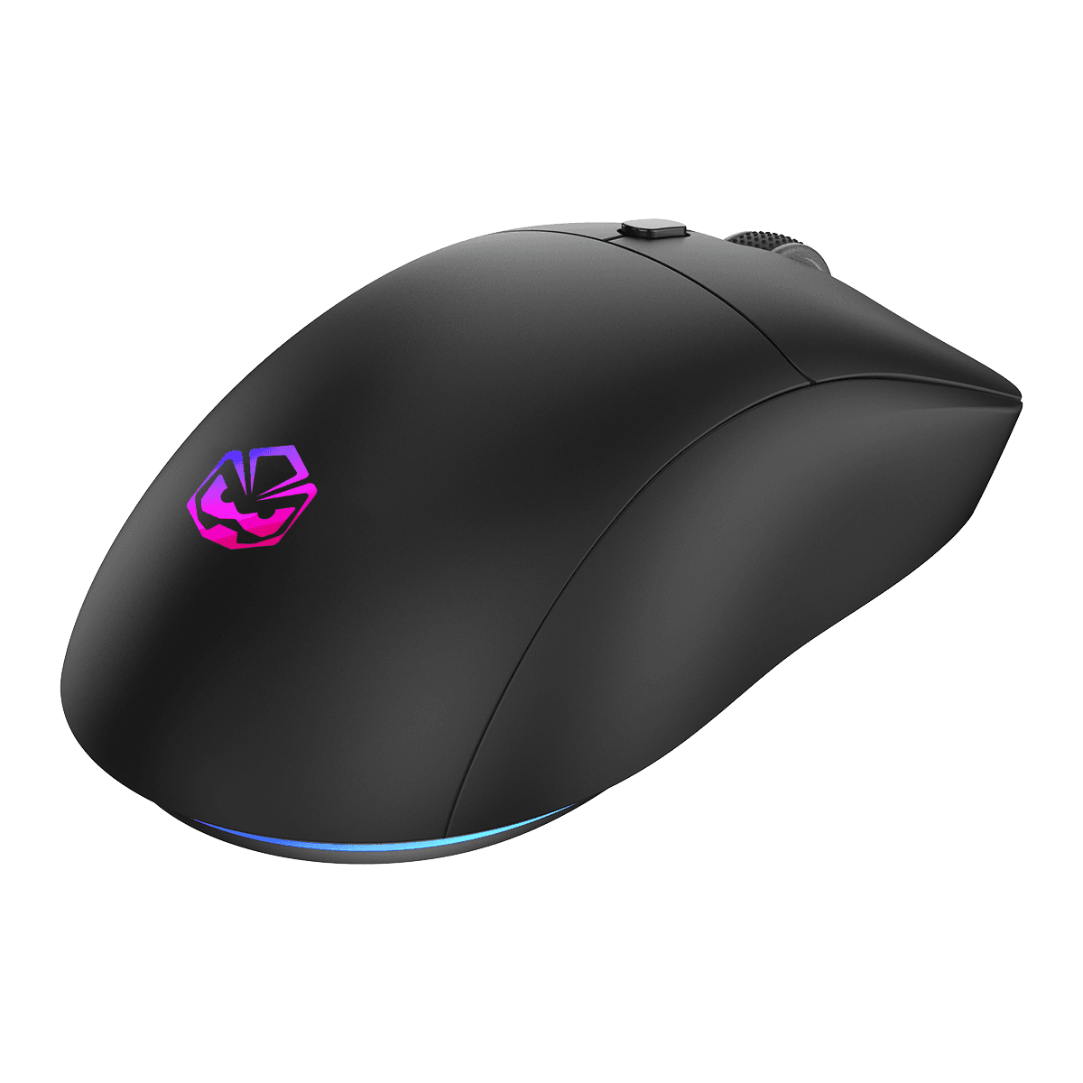 Mouse PCYES Gamer Sem Fio Basaran Stealth Black Vulcan 10000DPI RGB 6 Botões PMGBRSTBV detalhe