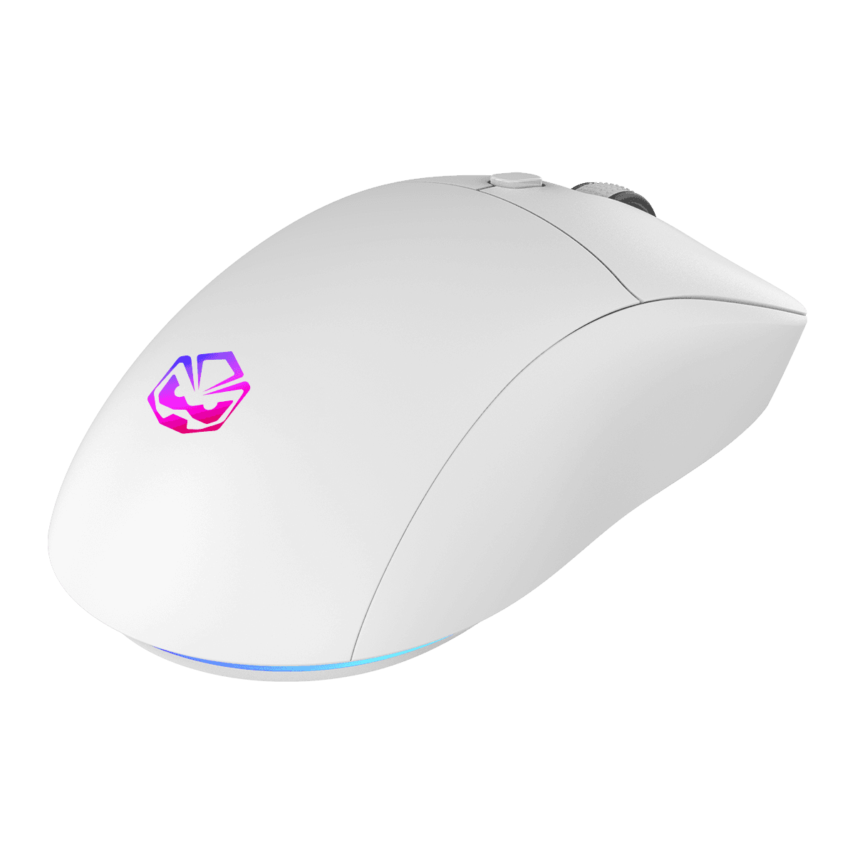 Mouse Gamer Sem Fio Pcyes Basaran Stealth White Ghost 10000 Dpi Rgb 6 Botoes Pmgbrstwg detalhe