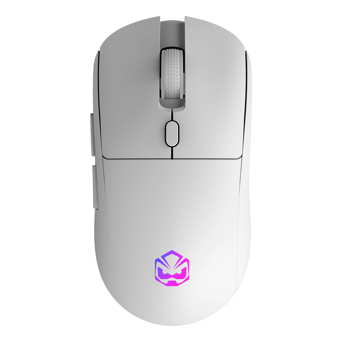 Mouse Gamer Sem Fio Pcyes Basaran Stealth White Ghost 10000 Dpi Rgb 6 Botoes Pmgbrstwg