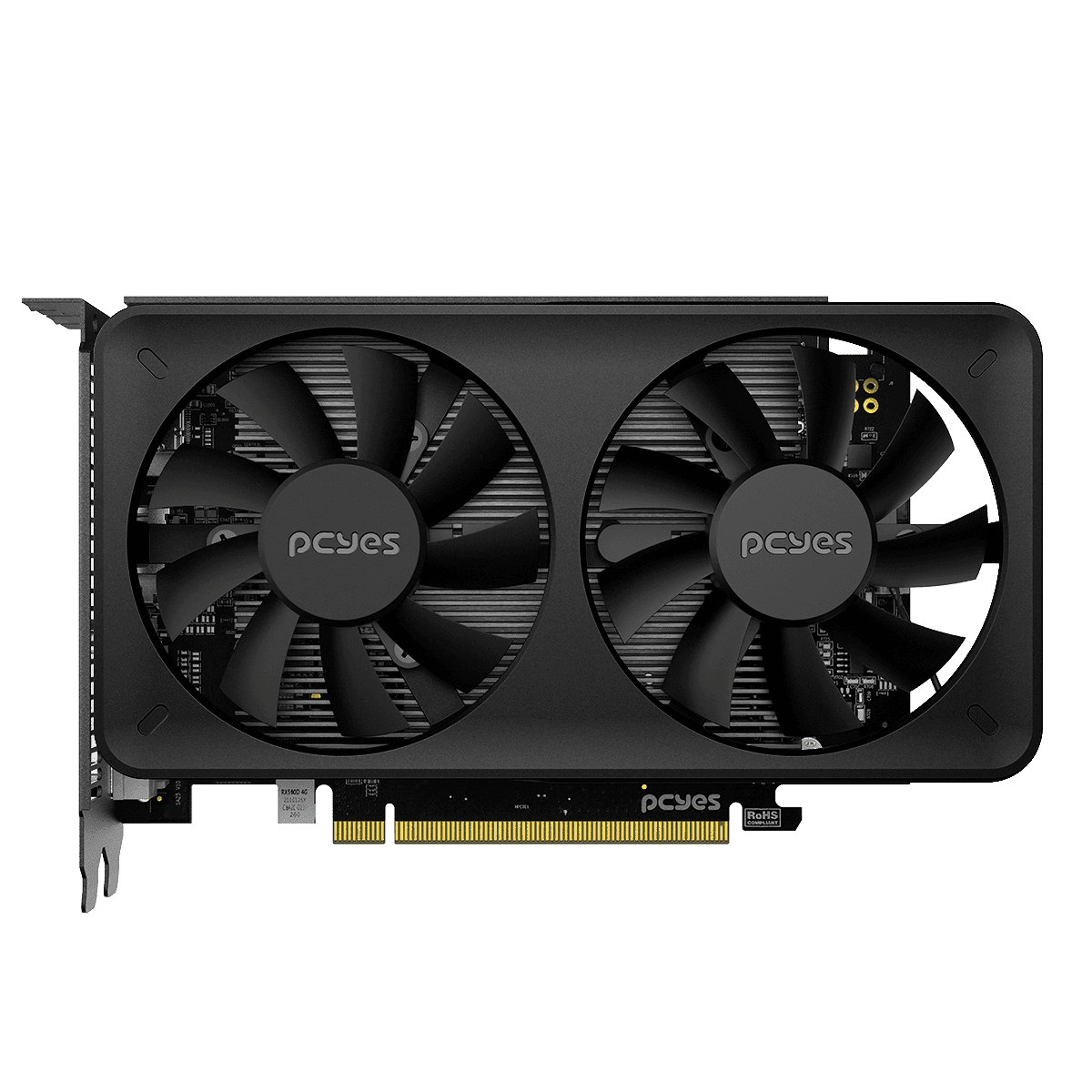Placa de Vídeo PCYES GPU AMD Radeon RX 550 4GB GDDR5 128-bit Edge Dual Fan PVEX5504GBDF em destaque