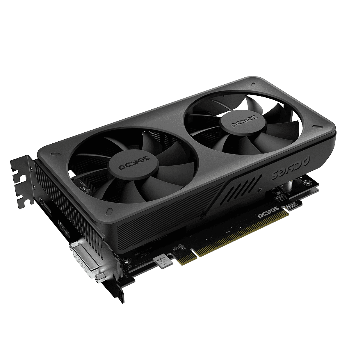 Placa de Vídeo PCYES GPU AMD Radeon RX 550 4GB GDDR5 128-bit Edge Dual Fan PVEX5504GBDF detalhe