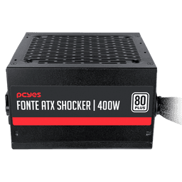Fonte PCYES Gamer Shocker 400W 80Plus PFC Ativo PF400SHW 3