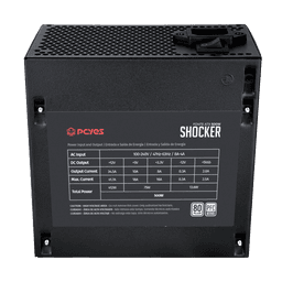 Fonte PCYES Gamer Shocker 500W 80Plus PFC Ativo PF500SHW 5