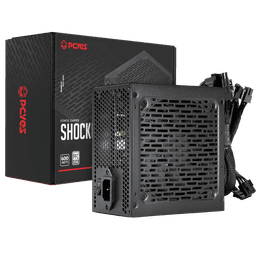 Fonte PCYES Gamer Shocker 600W 80Plus PFC Ativo PF600SHW 1