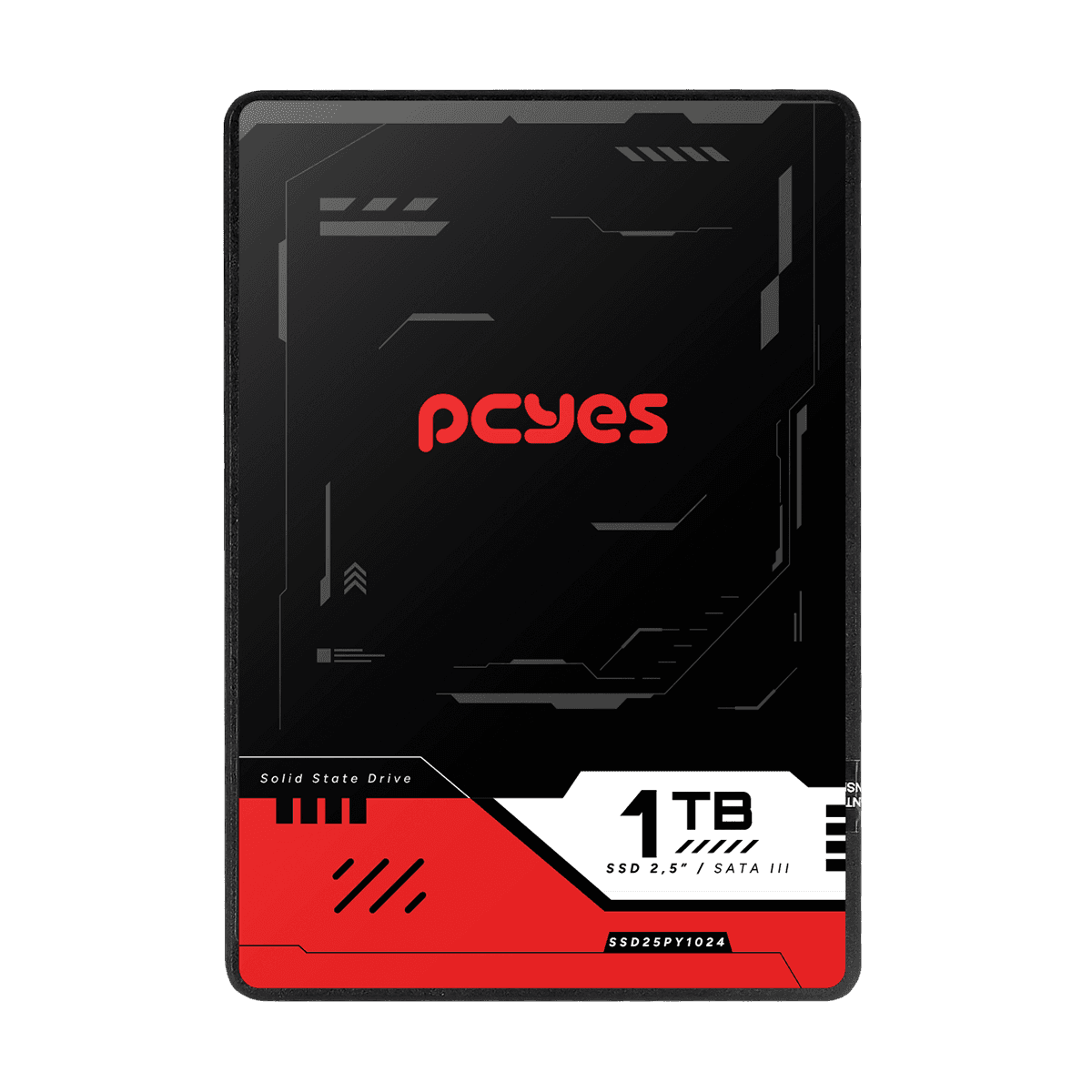 SSD PCYES 1TB SATA III 2,5" 550MB/s 500MB/s SSD25PY1024 em destaque
