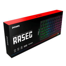 Teclado Mecânico PCYES 75% Rasec Gasket Mount Gateron Brown RGB ABNT2 TWGBRRGB 6