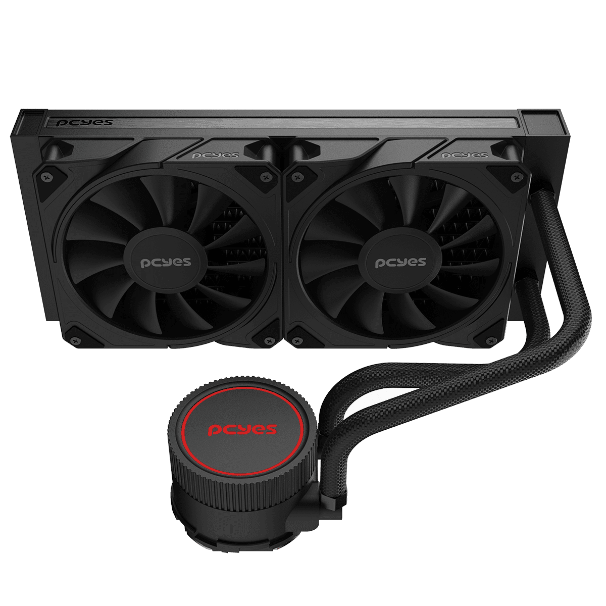 Water Cooler PCYES Sangue Frio 3 Black Vulcan 240mm TDP 250W WCSF3240BR detalhe
