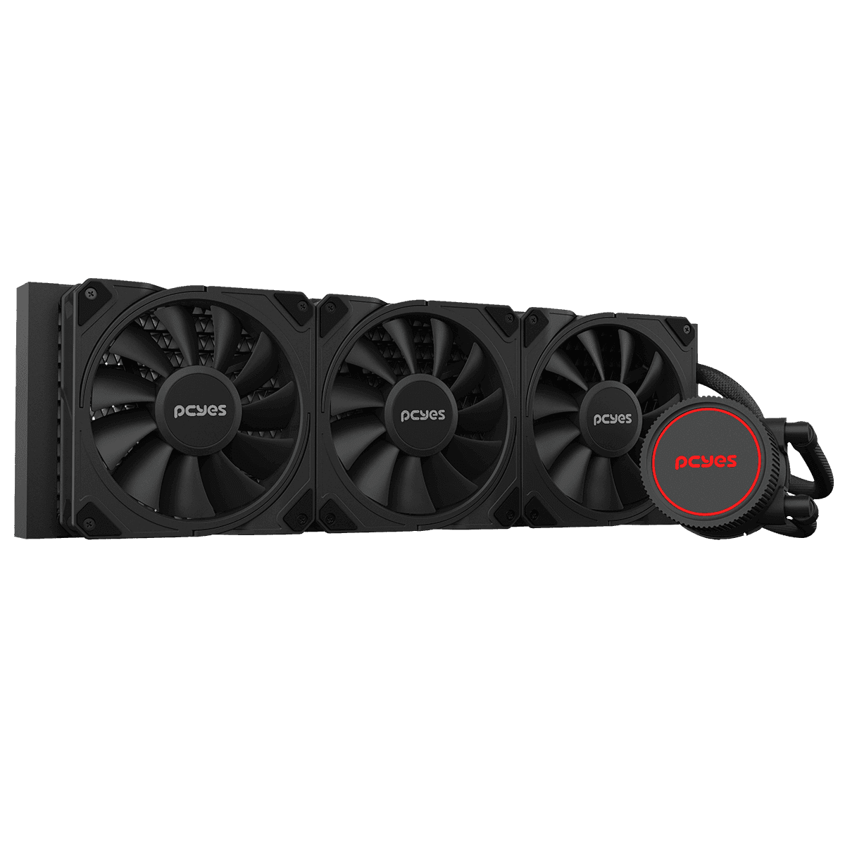 Water Cooler PCYES Sangue Frio 3 Black Vulcan 360mm TDP 350W WCSF3360BR