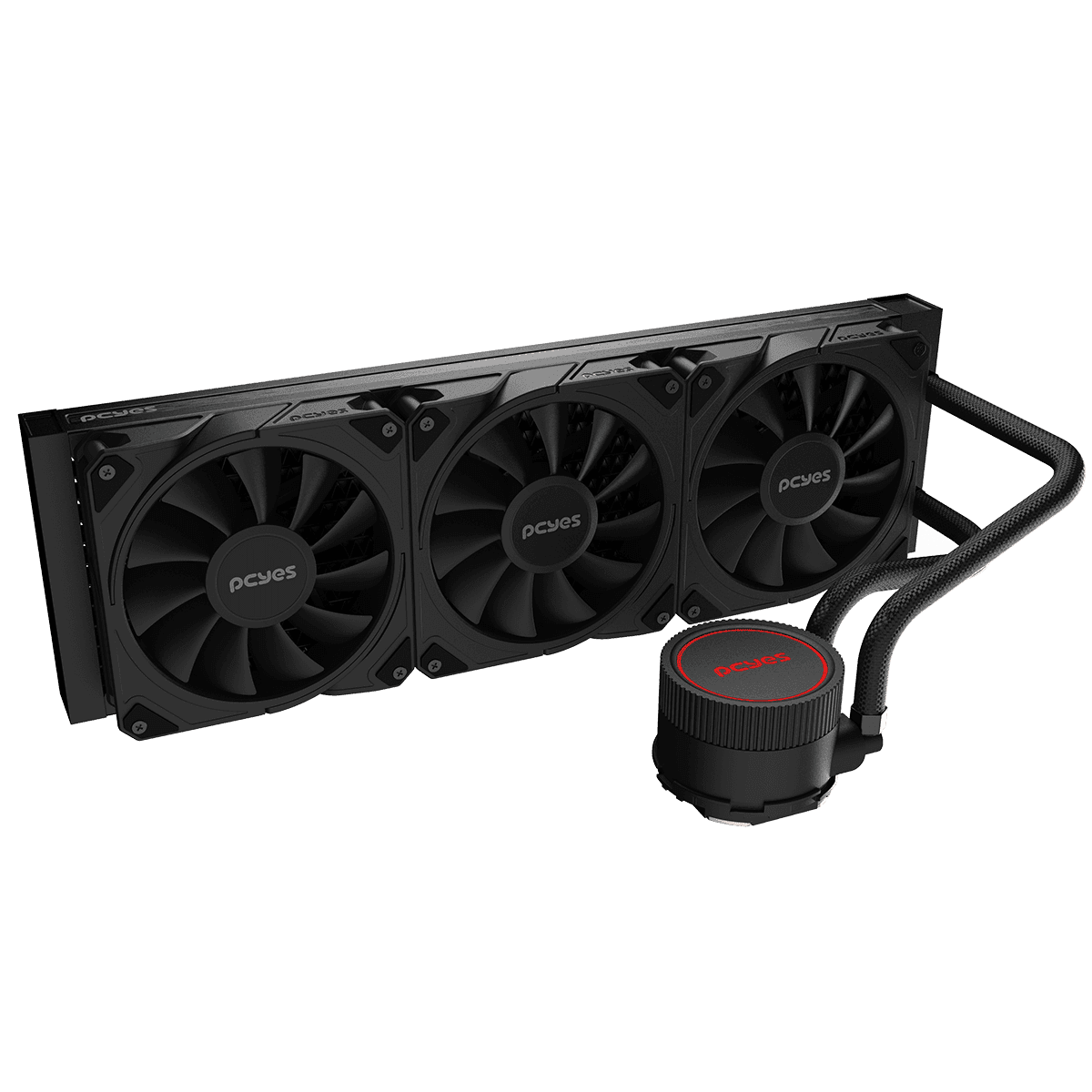 Water Cooler PCYES Sangue Frio 3 Black Vulcan 360mm TDP 350W WCSF3360BR em destaque