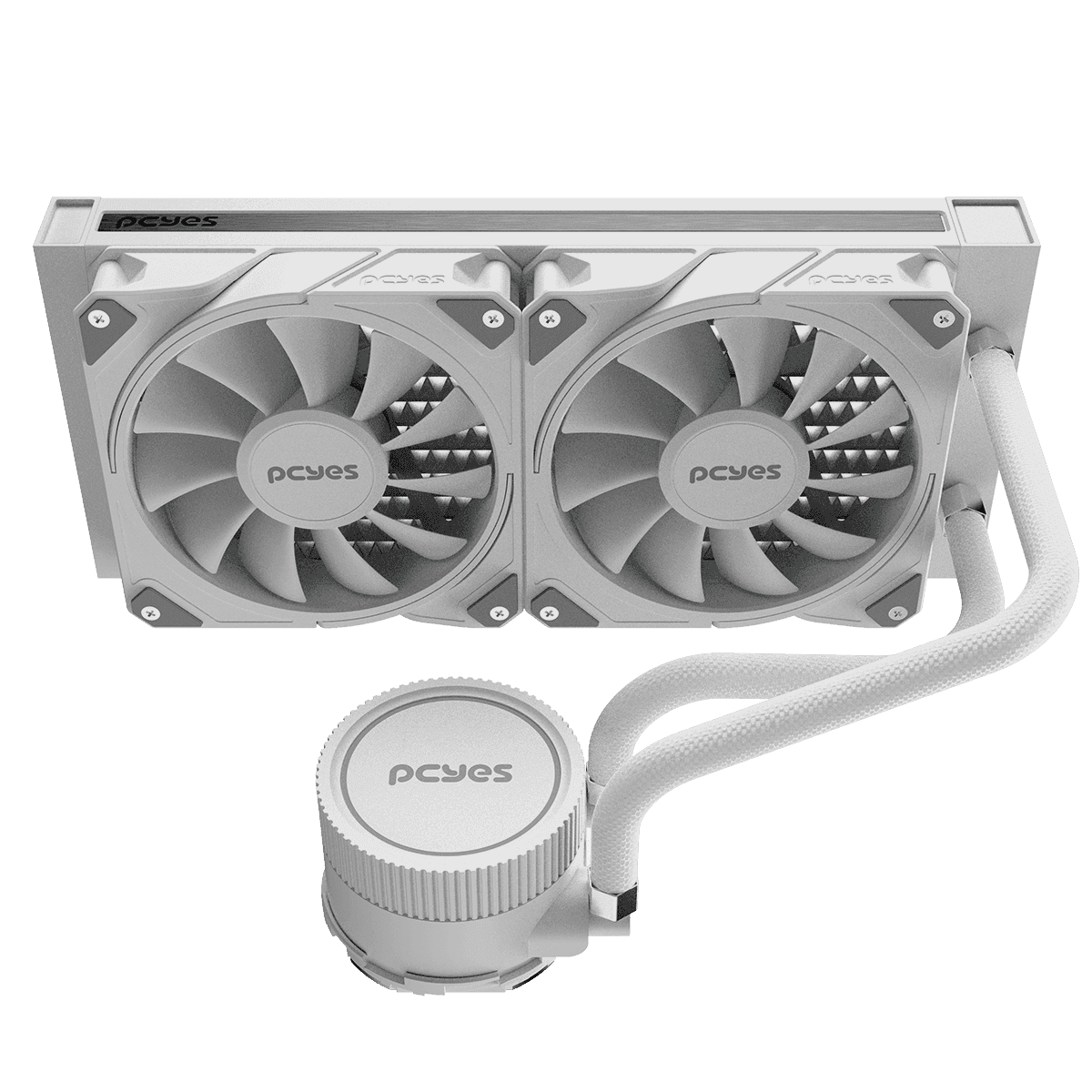 Water Cooler PCYES Sangue Frio 3 White Ghost 240mm TDP 250W WCSF3240WGBR detalhe